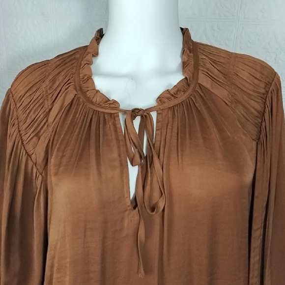 Joie Rich Brown Blouse - Picture 3 of 4